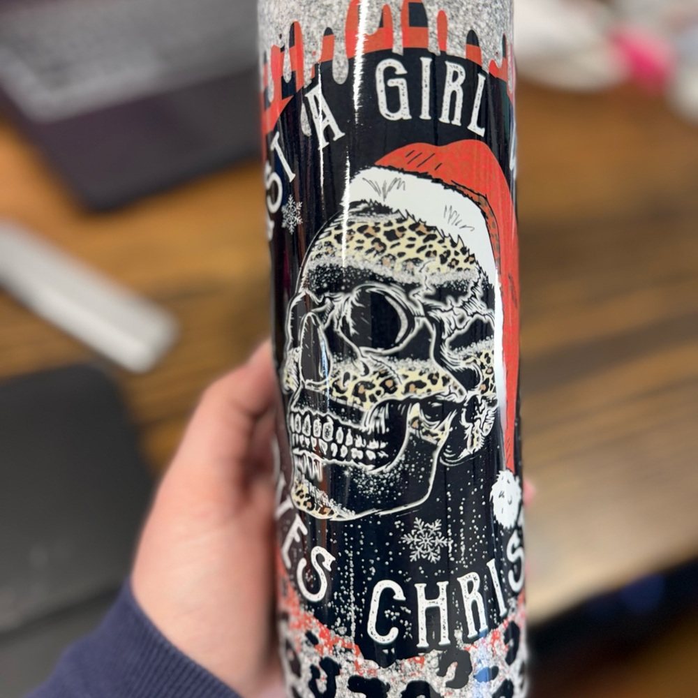 Skull Christmas Tumbler